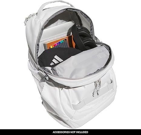 Impulse Backpack, Sport Bag for Men and Women, Durable and Lightweight, White/Grey Two, One Size